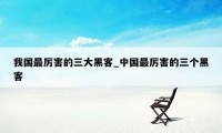 我国最厉害的三大黑客_中国最厉害的三个黑客
