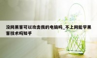 没网黑客可以攻击我的电脑吗_不上网能学黑客技术吗知乎