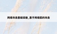 网络攻击基础设施_基于网络层的攻击