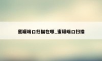 蜜罐端口扫描在哪_蜜罐端口扫描
