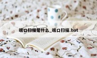 端口扫描是什么_端口扫描.bat