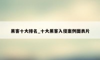 黑客十大排名_十大黑客入侵案例图表片