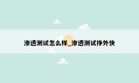 渗透测试怎么样_渗透测试挣外快