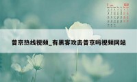 普京热线视频_有黑客攻击普京吗视频网站