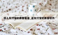 侵入支付宝的黑客是谁_盗支付宝的黑客软件