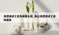 渗透测试工资为啥那么低_海口渗透测试工资待遇高