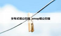 分布式端口扫描_amap端口扫描