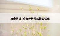 攻击网址_攻击分析网站排名优化
