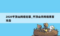 2020平顶山网络犯罪_平顶山市网络黑客攻击