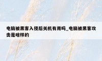 电脑被黑客入侵后关机有用吗_电脑被黑客攻击是啥样的