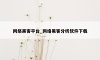网络黑客平台_网络黑客分析软件下载