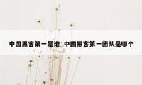 中国黑客第一是谁_中国黑客第一团队是哪个