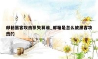 邮箱黑客攻击损失算谁_邮箱是怎么被黑客攻击的