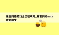 黑客网络游戏全流程攻略_黑客网络naix攻略图文