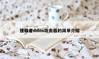 独裁者ddos攻击器的简单介绍