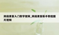 网络黑客入门教学视频_网络黑客新手教程图片视频