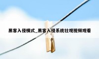黑客入侵模式_黑客入侵系统壮观视频观看