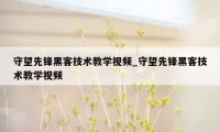 守望先锋黑客技术教学视频_守望先锋黑客技术教学视频