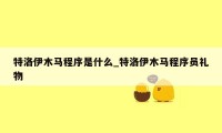 特洛伊木马程序是什么_特洛伊木马程序员礼物